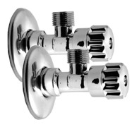 AQUALINE Kutni ventil 1/2"x3/8", krom